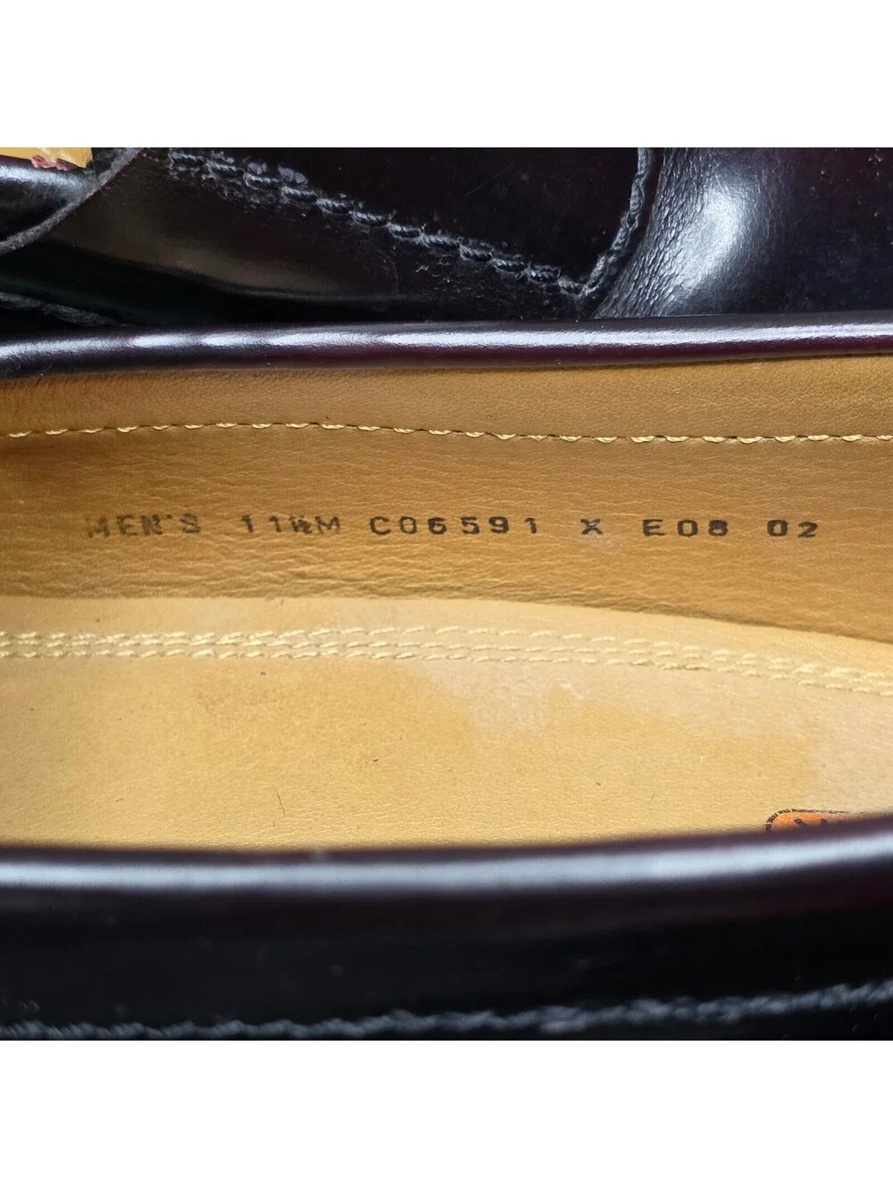 Cole Haan Nike Air Burgundy Leather Penny Loafers, Dress Shoes Mens Sz 11.5M